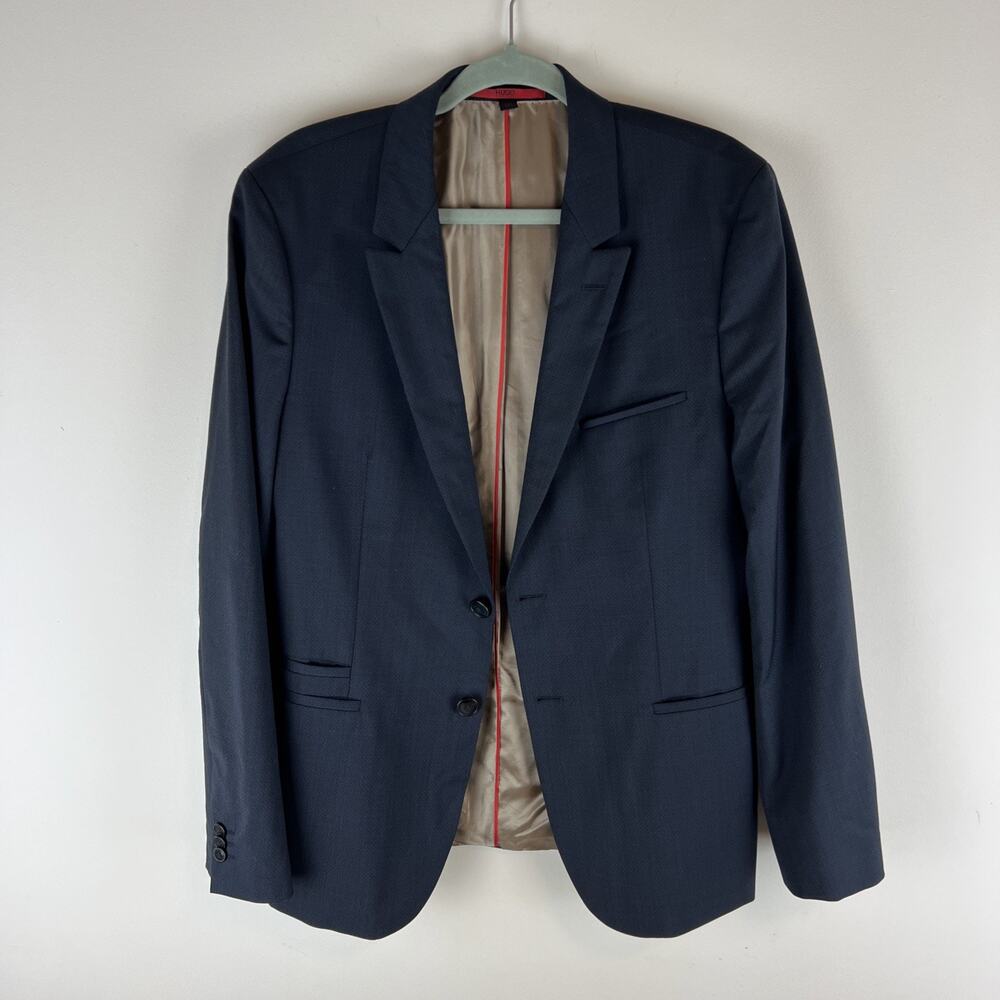 HUGO BOSS Arti/Hesten Extra‎ Slim Soft Constructed Blazer Men's US 40S Wool